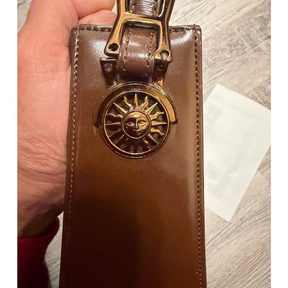 Versace Leather Shoulder Bag in Dark Brown with COA - Picture 8 of 8